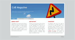 Desktop Screenshot of cabmagazine.es
