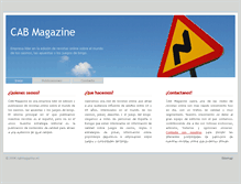 Tablet Screenshot of cabmagazine.es